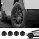 4Pcs Wheel Center Caps for Tesla Cybertruck ABS Full Coverage Hubcaps Removable All-Terrain Wheel Cover Caps for Cybertruck 2023 2024 2025