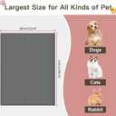 Largest Dog Food Mat, 48"x32" Silicone Dog and Cat Mat for Food and Water Bowls, Thinken Waterproof Non-Slip XXXL Pet Feeding Mat for Floors (Black)