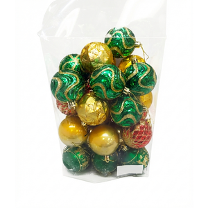 30ct Christmas Ball Ornaments Shatterproof Christmas Hanging Tree Decorative Balls for Party Holiday Wedding Decor Burgundy Champagne, 2.36", 60mm