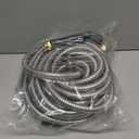 TITAN Garden Hose 50FT - 304 Stainless Steel Metal Water Hose, Flexible, Kink-Free, Lightweight, Durable, Crush Resistant Fittings, Easy to Coil, 500 PSI