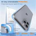 DEERLAMN Clear Case for iPhone 14 Pro Max 6.7-Inch, [Not Yellowing] [Anti-Scratch] 8ft Multi-Drop Protection Slim Clear Phone Case with Shockproof Bumper, Clear