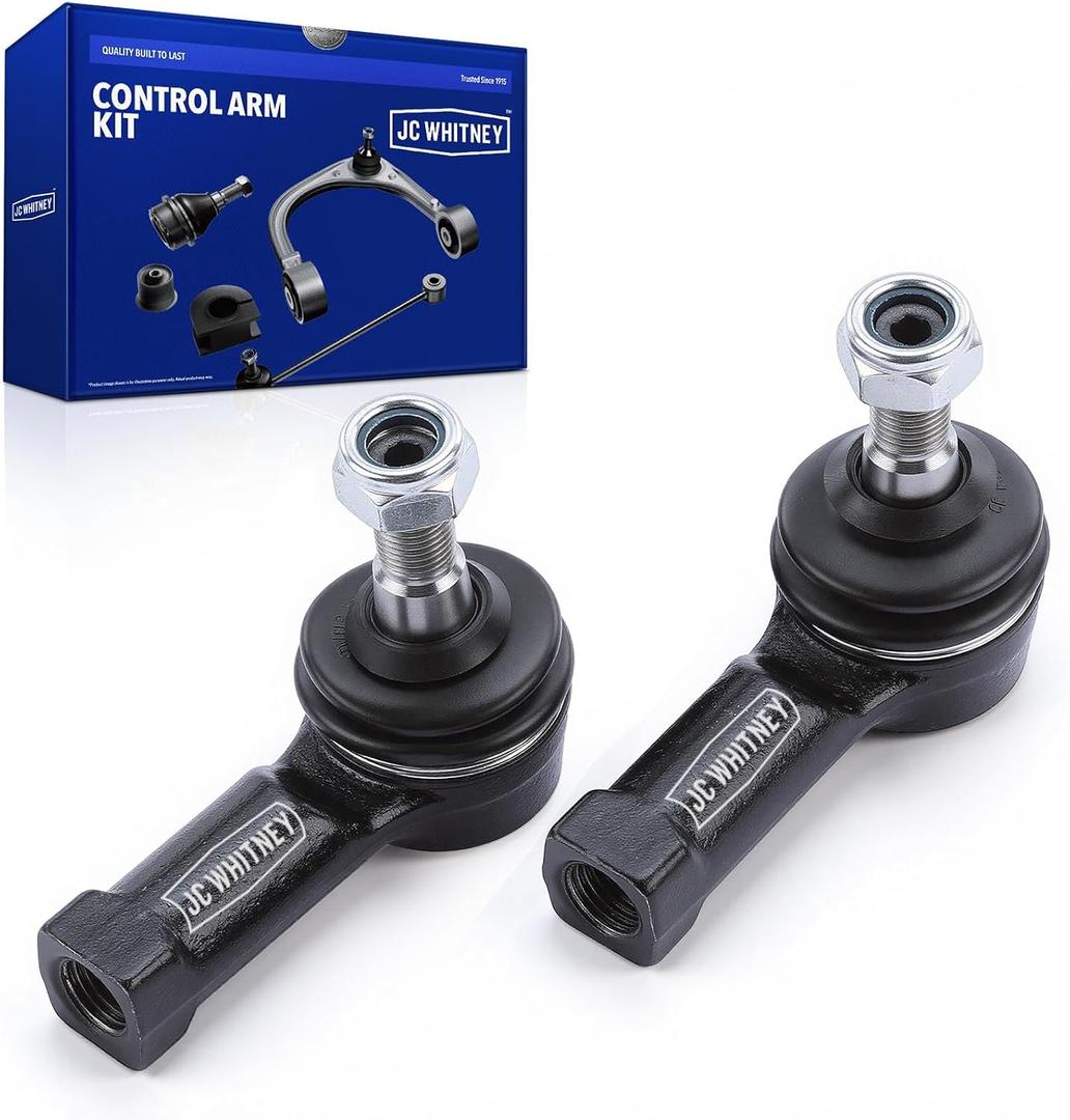 JC Whitney JFBAJCWCA00258 Set of 2 Tie Rod End (Outer) - Compatible with Mitsubishi Outlander 2007-2019, Outlander Sport 2011-2019, Lancer 2008-2017, Outlander PHEV 2019