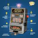 Liberty Imports Lucky Sevens Jumbo Slot Machine Casino Toy Piggy Bank Replica with Flashing Lights and Jackpot Sounds