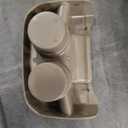 Center Console Cup Holder Dark Parchment Compatible with 1999-2007 Ford F250 F350 F450 F550 Super Duty Truck, 2000-2005 Ford Excursion Replaces 1C3Z-3613562-AAA