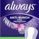 Always Anti-Bunch Xtra Protection Daily Liners Long Unscented, Anti Bunch Helps You Feel Comfortable, 34 Count - Pack of 4 