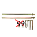 GXYWADY 300mm Steering Wheel Steel Kit 320mm Gear Rack Pinion Adjustable Shaft Set Replacement for 110cc Go Kart ATV Buggy Quad Parts
