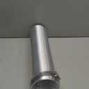 Hon&Guan 4-inch Semi Rigid Dryer Vent Hose, 8 Feet Flexible Aluminum Duct with 2 Clamps, and Aluminum Foil Tape (Silver)