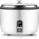 Commercial Rice Cooker, Large Capacity 30-Cup (UnCooked), 60-Cup (Cooked) with One Touch Operation and 12-Hour Keep Warm,Easy to Use and clean,1600W, Pearl