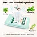 70 Count Natural Mosquito Repellent Wipes, Portable Travel-Size Insect Bug Repellent Wipes in Resealable Pouches, 10 Wipes per Pack, for Camping, Hiking, Travel, Patio Outdoor Protection