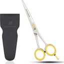 Barber Hair Cutting Scissors Premium 6. Inch Professional High Carbon Stainless Steel, SHARP Razor Edge Blades, Fine Adjustment for Salons, Barbers, Men, Women, Kids, and Pets by ACTIVEINN (Silver)