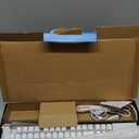 Gaming Keyboard and Mouse Combo, K1 RGB LED Backlit Keyboard with 104 Key for PC/Laptop(White)