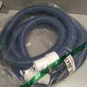 Pool Vacuum Hose With Swivel Cuff 1-1/2" Diameter 18FT Flexible Heavy Duty Pool Vacuum Cleaning Hose Perfect for Above&In Ground Swimming Pool