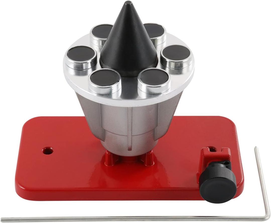 Magnetic Wall Mount Blade Balancer Red Replace # 42-047 339075B Lawn Mower Blade Balancer - Magnetic Wall Mount (Red Color)