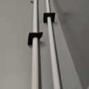 EXCLUSIVE HOME Rope Knot 1" Curtain Rod and Coordinating Finial Set, Matte White, Adjustable 36"-72"