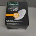 Depend Shields Incontinence Pads for Men, Light Absorbency, 58 Count 
