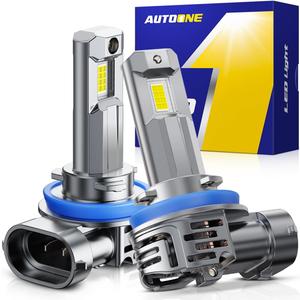 AUTOONE 2026 Upgraded H11 Headlight Bulbs, 1200% Bright 60000 Lumens H8 H9 Bulbs