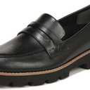 Vionic Cheryl II Womens Slip On Loafer Moc Casual Sho Black Nappa - 6 Wide