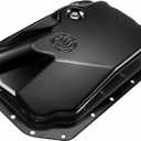A-Premium Transmission Oil Pan with Drain Plug Compatible with Chevrolet Silverado Express Suburban GMC Sierra Savana Yukon Workhorse Isuzu Cadillac
