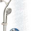 Rain Shower Head with Handheld High Pressure rainfall Shower Heads with Handheld Spray Combo,Brushed Nickel