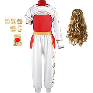 Zombie High 3-13Years Girls Costume Kid Halloween Cosplay Outfits Cheerleader Mesh Top Pant Hooded Coat 3PCS Uniform