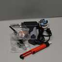 Soldering Iron Gun Kit,60W Auto Feed Soldering Kit with Adjustable Temperature LCD Display,Wire,Tip Cleaner,5 Tips,Pump,Tweezers for Electronic PCB Repair,DIY