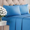 King Size 4 Piece Sheet Set - Comfy Breathable & Cooling Bed Sheets Set - Hotel Luxury Bedding for Women, Men, Kids, Teens, Boys & Girls - Deep Pockets, Soft and Wrinkle Free - Oeko-Tex - Royal Blue
