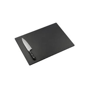 Thirteen Chefs Black Plastic Cutting Board  18 x 12 Inch Large, 1/2" Thick HDPP Poly for Restaurants and Commercial Kitchens, NSF Stamped