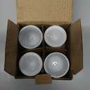 Cinf Ceramic Polka Dots Egg Cup Gift Set of 4 Porcelain Holder Breakfast Boiled Cooking Tools Stable Easy to Clean Childhood Memories Table Decoration Kitchen