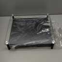 DecoBrothers Crystal Tempered Glass Vertuo Pod Holder Drawer, 24 Large or 48 Small Nespresso Capsule Organizer (48 pcs Capacity, Black)