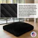 Matini Home Crash Pad - Sensory Pad with Cover Foam Blocks for Kids and Adults, Ideal Gymnastics Equipment - Charcoal 36" X 36"
