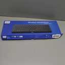 PHILIPS Bluetooth Wireless Keyboard with Number Pad for Mac iPad Laptop, Silent Flat Thin Low Profile Bluetooth Keyboard Multi Device with BT 3.0/5.0 and 2.4GHz USB Dongle