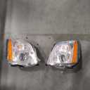 SCITOO Headlight Assembly Fit 2006-2011 for Cadillac DTS Chrome Housing Amber Reflector Pair Headlights GM2502275