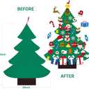 2 x Abakuku 3FT DIY Felt Christmas Tree Set with Games for Kids Toddlers Wall Hanging Decorations Felt Craft Kits,Wall Hanging Xmas Christmas Decorations