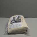 LAMIT Cream White Linen Curtains 95 Inch for Bedroom, Grommet Thick Linen Textured Sheer Curtains Light Filtering Privacy Window Panels for Living Room/French Door, Set of 2, 52 x 95 Inch