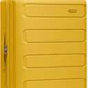 Traveler's Choice Pagosa Indestructible Hardshell Expandable Spinner Luggage, Yellow, 26-Inch Medium