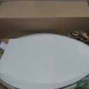 KOHLER 4636-RL-0 Cachet ReadyLatch Elongated Slow Close Toilet Seat, Soft Close Toilet Seat Quiet Lid, Contoured Grip-Tight Bumpers Installation Hardware, Apartment Essentials, White