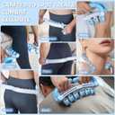 Hefnoya Anti Cellulite Massage Roller, Muscle Massager Cellulite Remover for Leg, Waist, Back, Arm, Calf, Buttocks, Lymphatic Drainage Massager, Fascia Massager Body Sculpting Fats Remover Tool