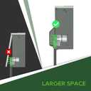 RVGUARD Temporary Power Outlet Panel with Breaker, ETL Listed 20 50 Amp Receptacle, Type 3R Electrical Outlet Panel with 20 Amp 90 Degree Adapter Cord for RV, Camper, Travel Trailer