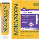 5 x Neosporin + Lidocaine First Aid Triple Antibiotic Ointment, Fast-Acting, Maximum Strength Topical Pain Relief, 24-Hour Infection Protection that Numbs Away the Pain for Minor Wound Care, 1 oz