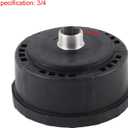 Air Compressor Muffler Noise Reducer 3/4 Inch 25mm Plastic Round Intake Muffler 80mm