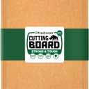 Freshware Wood Cutting Board for Kitchen, Juice Groove, Non-Slip Silicone Feet, Dishwasher Safe, X Large, 18" x 13", Natural