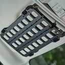 TACNEX Vehicle Rigid MOLLE Panel for Car Visor Organizer EDC Pouch Tool Holster Bag Holder Tactical Gear Rack Truck Equipment Mount Plate Modular Storage Shelf Auto Interior Accessories