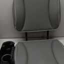 Folding Boat Seat Low Back Fishing Boat Seats with Cup Holder, Charcoal/Charcoal/Light Gray