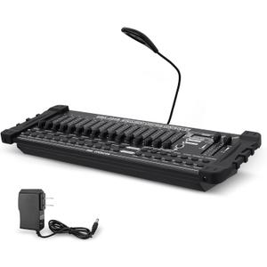 DMX 384 Channel Lighting Controller with DMX512 Protocol Compatible with Moving Head Light, DMX Operator Console with MIDI Control for DJs, Stage, Party, Club, Theater Lighting