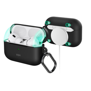 ESR for AirPods Pro 2 Case, Compatible with Airpods Pro Case 2nd / 1st Generation (2023/2022/2019), Compatible with MagSafe, Full Drop Protection Cover with Lanyard, Black