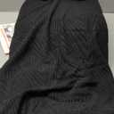 VANSOFY Recliner Chair Covers, 4-Pieces Stretch Recliner Cover Jacquard Soft Reclining Chair Slipcover Furniture Protector with Elastic Bottom for Lazy Boy Recliner(Black) (1 Seat-Standard)