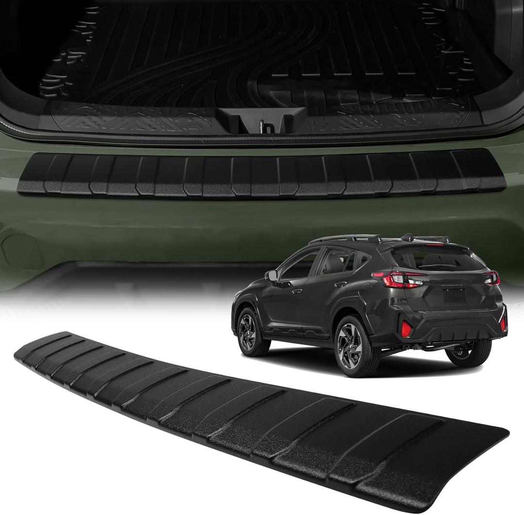 Rear Bumper Protector Compatible with Subaru Crosstrek 2024 2025 2026 Car Accessories ABS Plastic Material Matte Black Non-Slip Scratch-Resistant Trunk Door Protector