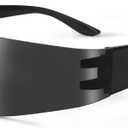 COASION Wrap Around Sunglasses for Women Men Trendy Rimless Futuristic Shades Y2k Shield Flat Top Fashion Eyeglasses (A2 Black / Grey)