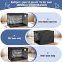 kefit Dog Crate Cover 24 inch, Kennel Cover for Wire Dog Cage, Black