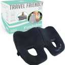 Premium Foldable Piriformis Cushion - Piriformis Pain and Sciatic Pain Relief Cushion - for Home & Office Use, Perfect for Travel or Driving - Piriformis Cushion (Black)